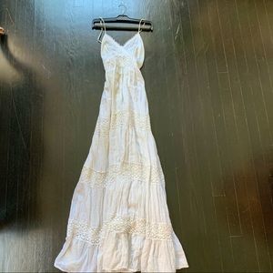 ANGELIC white maxi dress - designer! Size 4
